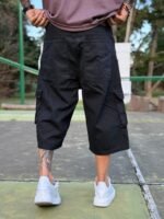 Bermuda Baggy Cargo Negra 3D - Imagen 2