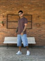 Bermuda Baggy Celeste Lisa - Imagen 2