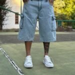 Bermuda Baggy Celeste Cargo 3D