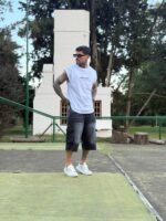 Bermuda Baggy Negra Localizada Cargo 3D - Imagen 2